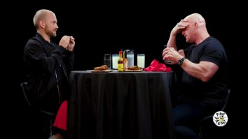 Steve Austin Almost Didn’t Survive The ‘Hot Ones’ Challenge: ‘These Aren’t Laced With Amphetimines Are They?’