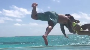 Watch 13-Time WWE Champion Randy Orton Get RKO’d Outta Nowhere By His Wife Kim While On Vacation