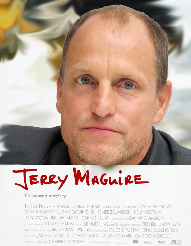 Woody Harrelson Jerry Maguire poster