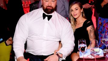 Hafthor Bjornsson AKA ‘The Mountain’ Bench Pressed His Wife While Getting A Tattoo