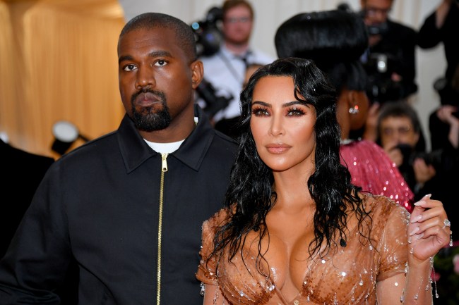 Kanye West Yeezy and Kim Kardashian 