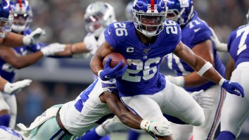 Saquon Barkley Offers To Fly Out Kid Who Got Dissed By Cowboys’ DeMarcus Lawrence And Give Him Free Tickets To Giants Game