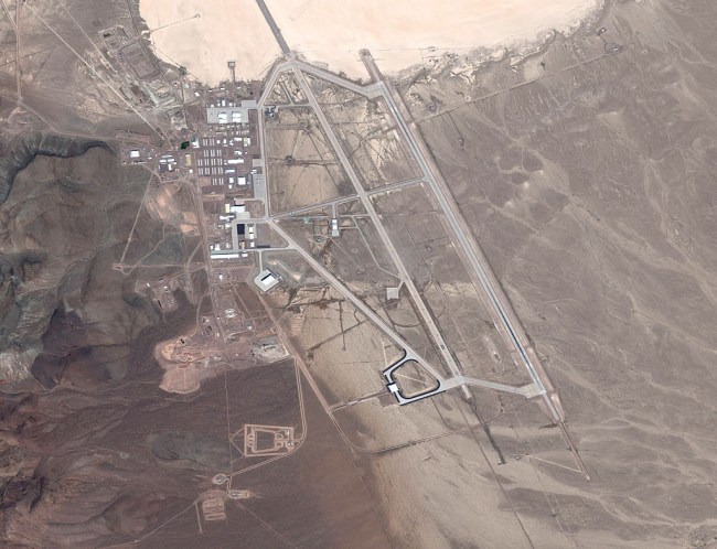 Alien-hunter Scott Waring used Google Earth to find UFO at Area 51 Air Force base in Nevada.