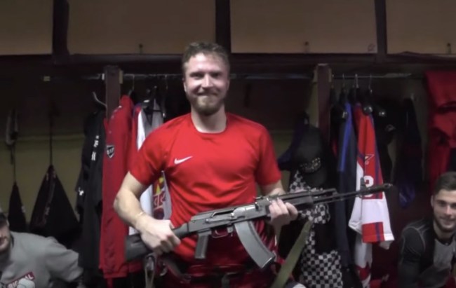 Izhstal Izhevsk Russian Hockey Team AK-47 Player of the Game award