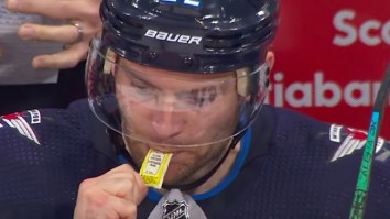 Mark Letestu Is An Absolute Psycho For Sucking Down An Entire Packet Of Mustard During A Game
