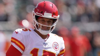 Two Clever Chiefs Fans Stole A Life-Size Patrick Mahomes Cutout From McDonald’s, Then Crashed Their Getaway Car