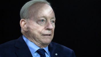 Jerry Jones, Drink In Hand, Hung Out With Fans On Bourbon Street Saturday Night, Looked A Little Frightened