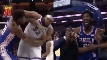 Joel Embiid And Karl-Anthony Towns Throw Punches, Ben Simmons Puts KAT In A Chokehold In Intense Fight