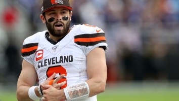 A Mic’d Up Baker Mayfield Threw Some Shade At Lamar Jackson’s Passing Skills To Browns Teammates In Huddle