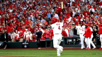 Baseball Purists Are Butthurt AF By Yadier Molina’s Throat Slash And Epic Bat Flip Which Ended Up In The Outfield