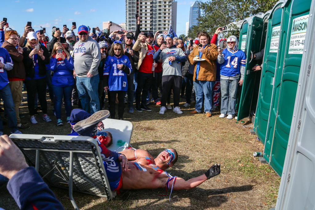 A Member Of Bills Mafia Got Knocked The Hell Out After Trying (And