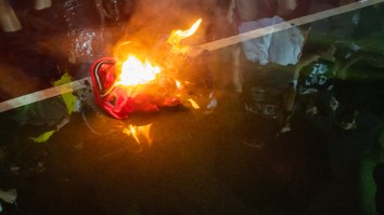 Protesters In Hong Kong Burn LeBron James’ Jersey After His Comments About Daryl Morey
