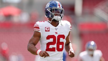 Video Shows Saquon Barkley Running And Cutting On Field 10 Days After Suffering High Ankle Sprain Because He’s A Freak Of Nature