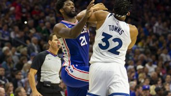 Joel Embiid Has NSFW Reaction To Fight With Karl-Anthony Towns, Mocks KAT On Twitter