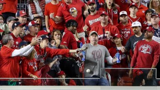 The Beer-Holding Nats Fan Who Blocked A HR With His Chest Made Bud Light So Much Money That They’re Sending Him To Game 6