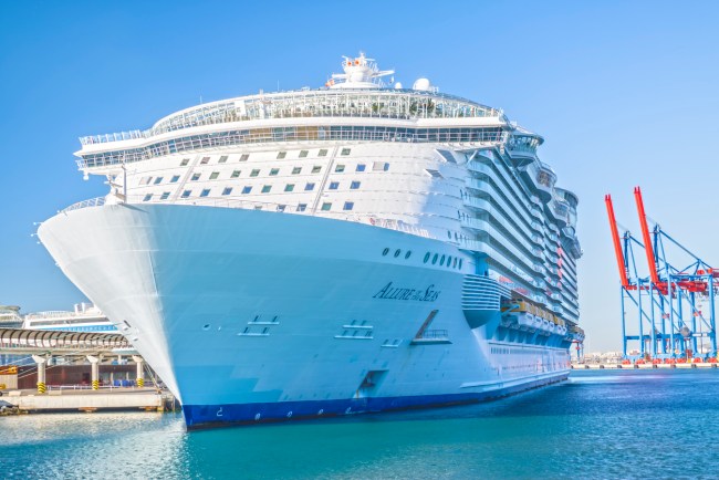 A Royal Caribbean cruise ship passenger has received a lifetime ban and called an “absolute idiot” for risky Instagram photo hanging over the balcony of the Allure of the Seas cruise ship.