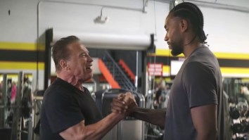This ‘Terminator’ Commercial With Arnold Schwarzenegger And Kawhi Leonard Is Essentially An Acid Trip