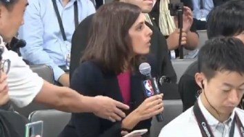 The NBA Is Under Fire After Journalist Gets Shut Down From Asking James Harden And Russell Westbrook Question About China