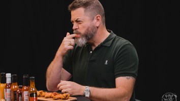 Nick Offerman Eats The World’s Hottest Wings And Talks About The Differences Between Him And Ron Swanson
