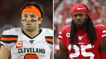 Richard Sherman Blasts Baker Mayfield For Not Shaking Hands With Niners Players During Coin Toss, Wants Baker To ‘Grow Up’ And ‘Respect The Game’