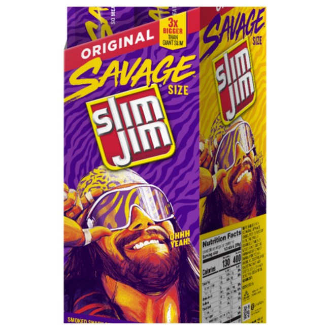 Slim Jim meat snacks release an awesome Macho Man Randy Savage edition that's loaded with protein