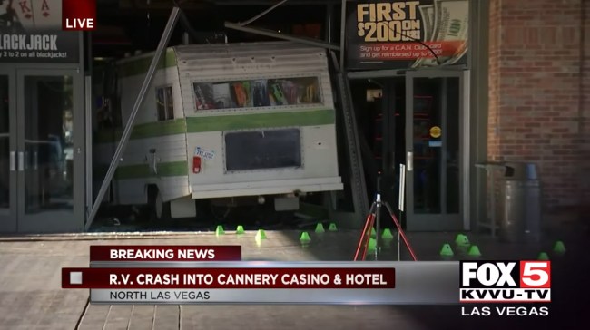 Woman Gets Kicked Out Of Vegas Casino Drives Her RV Into The Building