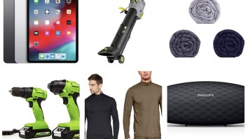 Woot Daily Deals: Under Armour Athletic Apparel, iPads, Leaf Blowers, Weighted Blankets, Drills