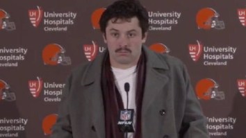 The Internet Mocks Baker Mayfield’s Ridiculous Postgame Outfit With Hilarious Memes