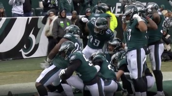 The Philadelphia Eagles Celebrate Fumble With Team Photo While Down 17-3 In The Fourth Quarter And Fans Were Not Happy