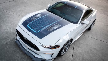 Ford Teases Fully Electric Mustang With 900 Horsepower And 6-Speed Manual That You’ll Probably Never Drive