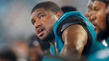 Calais Campbell Was Flagged For Leading With His Helmet, Only He Completely Whiffed On The Tackle