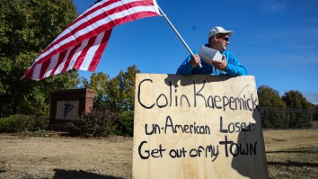 Protestors Show Up To Colin Kaepernick’s NFL Workout In Atlanta