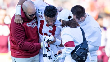 Alabama QB Tua Tagovailoa’s Hip Injury Is Reportedly ‘Very Serious’ And Is Being Compared To Bo Jackson’s Career-Ending Injury By Medical Experts