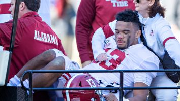Video Appears To Show Tua Tagovailoa Talking Nick Saban Into Putting Him In The Game For One More Drive Before Suffering Injury