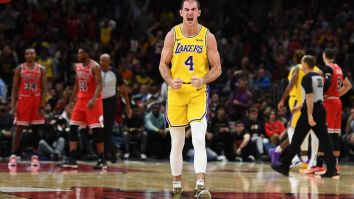 Alex Caruso Says LeBron’s ‘Gotta Watch Out’ With His In-Game Chest Bumps, Which Definitely Look Like They Hurt