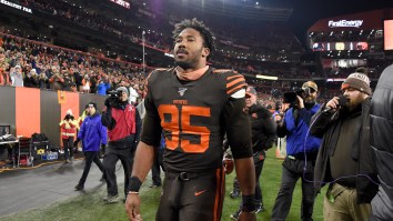 A Delusional Myles Garrett Doesn’t Think Using A Man’s Helmet As A Weapon Overshadowed The Browns Win