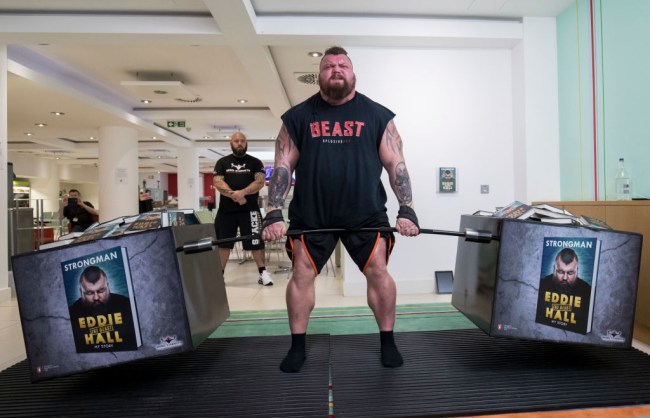 UK strongman tells the story of how he nearly bled to death from an injury when he dropped weights on his penis but drove himself to the hospital.
