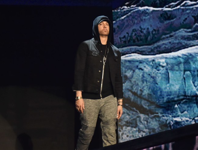 After revealing his incredible Eminem impression, comedian Chris D’Elia was invited to Slim Shady’s Detroit studio and talked about the experience on his Congratulations podcast.