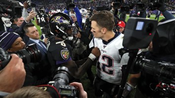 Lamar Jackson Showed Major Respect To Tom Brady During Their Postgame Meeting At Midfield After Ravens Win