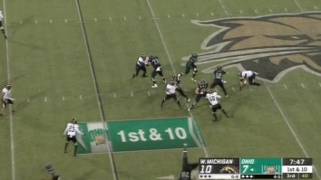 An Ohio University Lineman Pulled Out A Cartwheel On A Trick Play In One Of The Most Absurd Moves You’ll Ever See On A Football Field