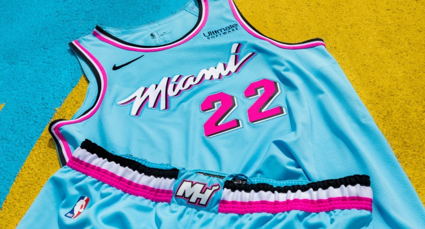 The Miami Heat's New Powder Blue 'Vice Wave' Jerseys Are Easily The ...