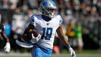 NFL Refs Once Again Screw Up When Video Catches Lions’ Kenny Golladay Spotting The Ball Himself For Additional Yardage