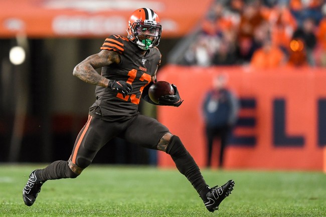 Odell Beckham explains the reason why he wore the wrong colors cleats during Browns-Broncos game in Week 9