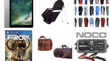 Woot Daily Deals: Leather Travel Bags, Golf Stands, iPads, Loungewear, Chefs Knives