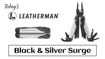 Today’s Leatherman: Black & Silver Surge