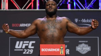 Video Shows UFC’s Derrick Lewis Knocking Out Trash-Talking Boxer Who Challenged Him To A Boxing Match At Gym