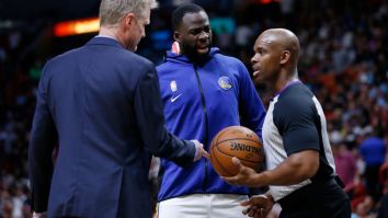 Draymond Green Complains About The Delay Of Game Situation In The NBA After Trying To Check-In With Warmups And Heating Pads On