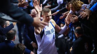 A Drunk Fan Somehow Snuck Into The Mavericks’ Postgame Presser To Offer Up His Compliments