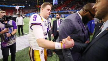 Joe Burrow Found Out About The Passing Of LSU’s OC’s Daughter-In-Law During Postgame Interview And It’s Tough To Watch
