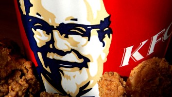 This Guy Crushing KFC At A Vegan Protest Might Not Be The Hero We Deserve, But He’s The One We Need Right Now